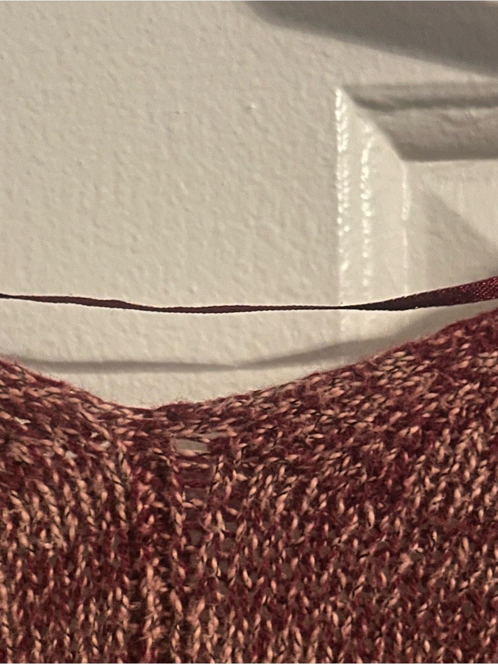 BDG Open-Front Marled Cardigan in Rust - Picture 4 of 4